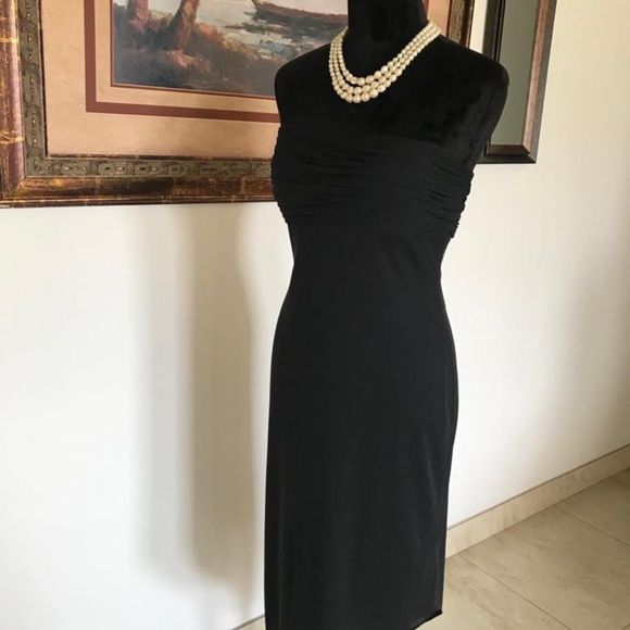 Asymmetrical classy black David Meister size 8  - Picture 3 of 13